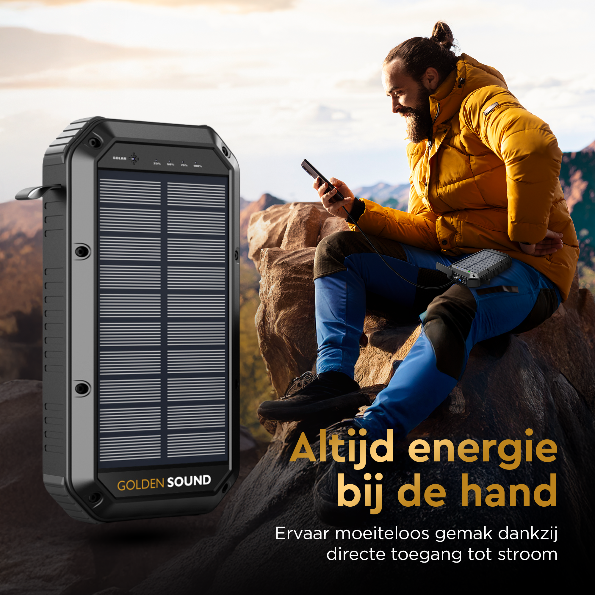 Solar Powerbank 30.000 mAh