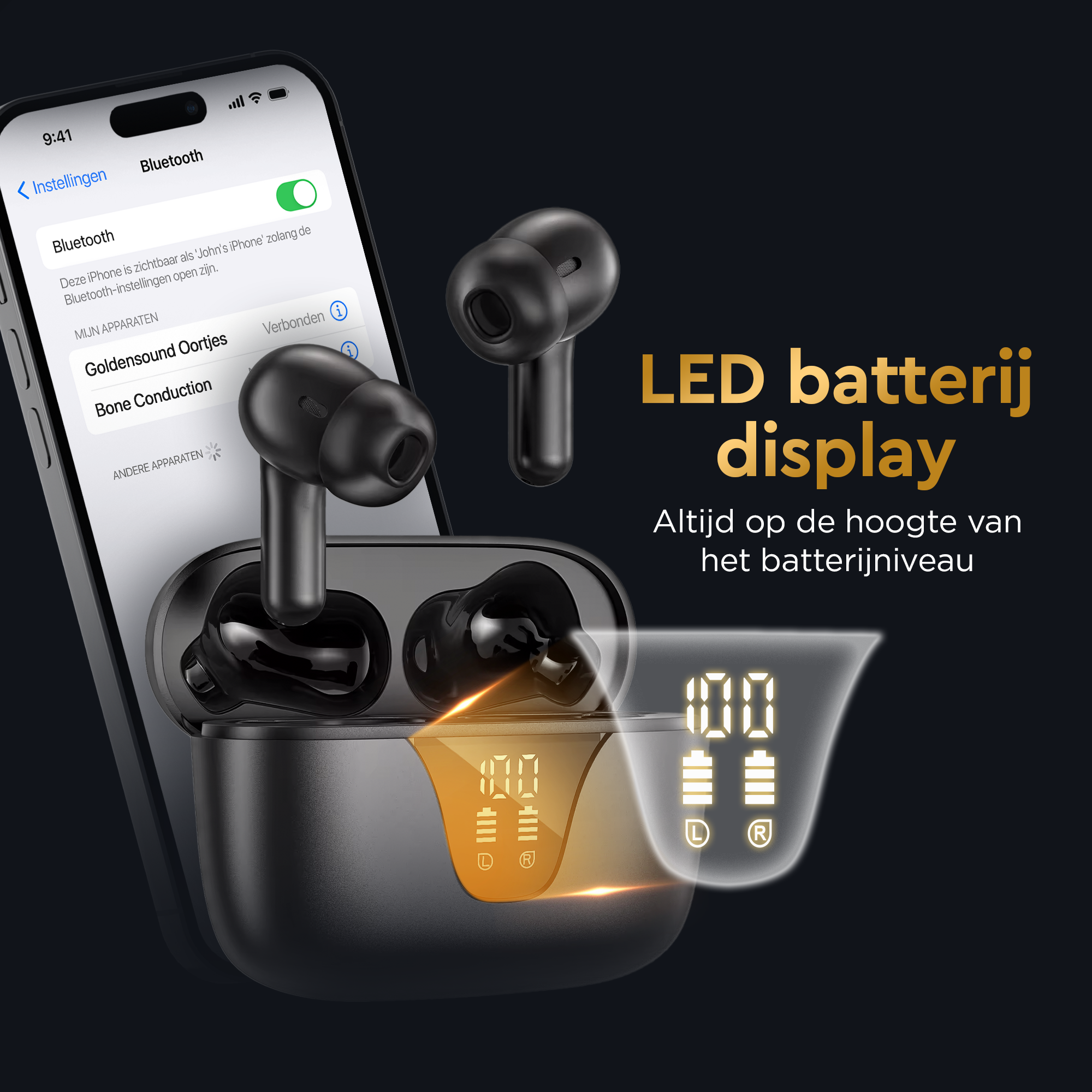 Golden Sound Momentum met Active Noise Cancelling