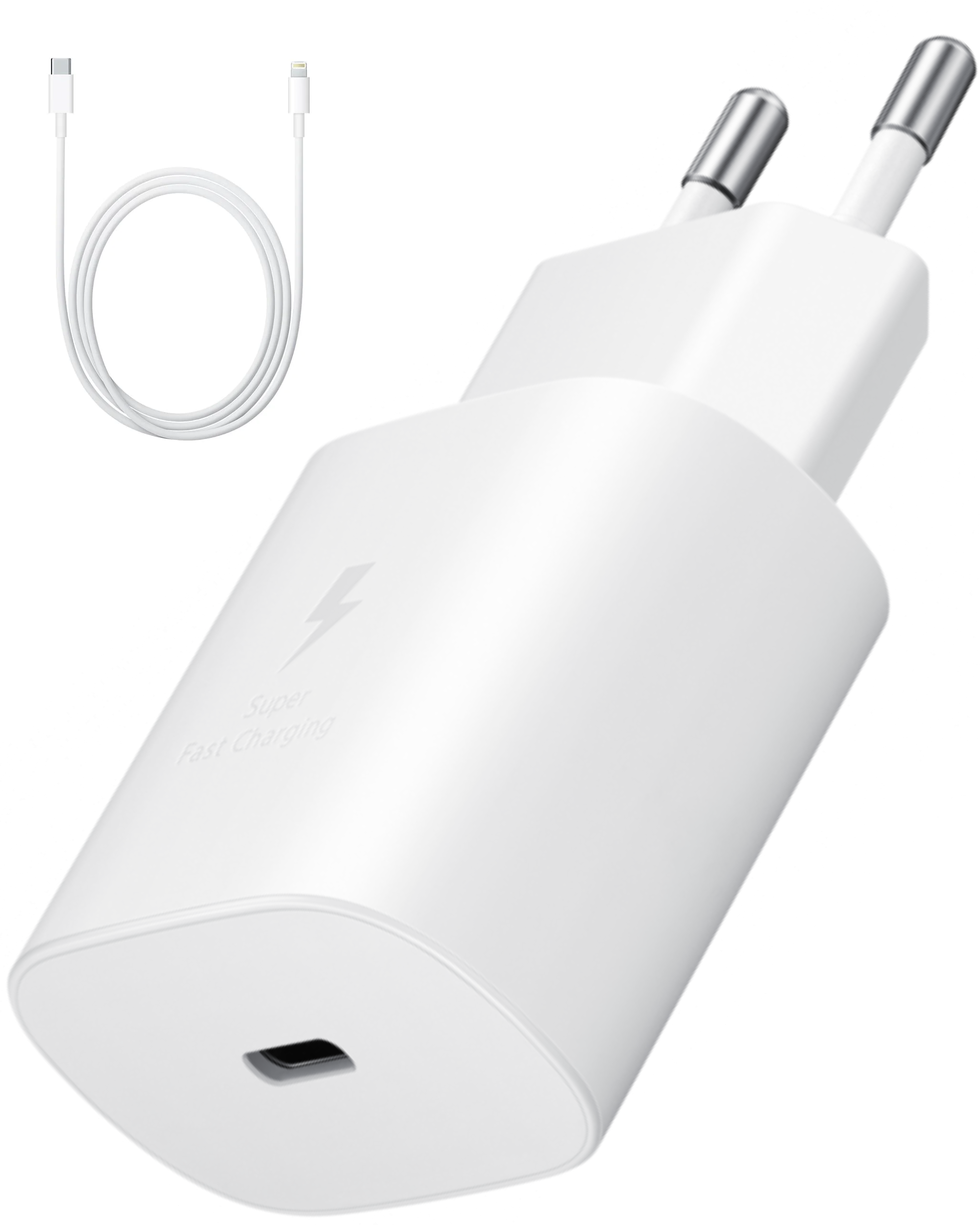 45W snellader voor Samsung en Iphone 15