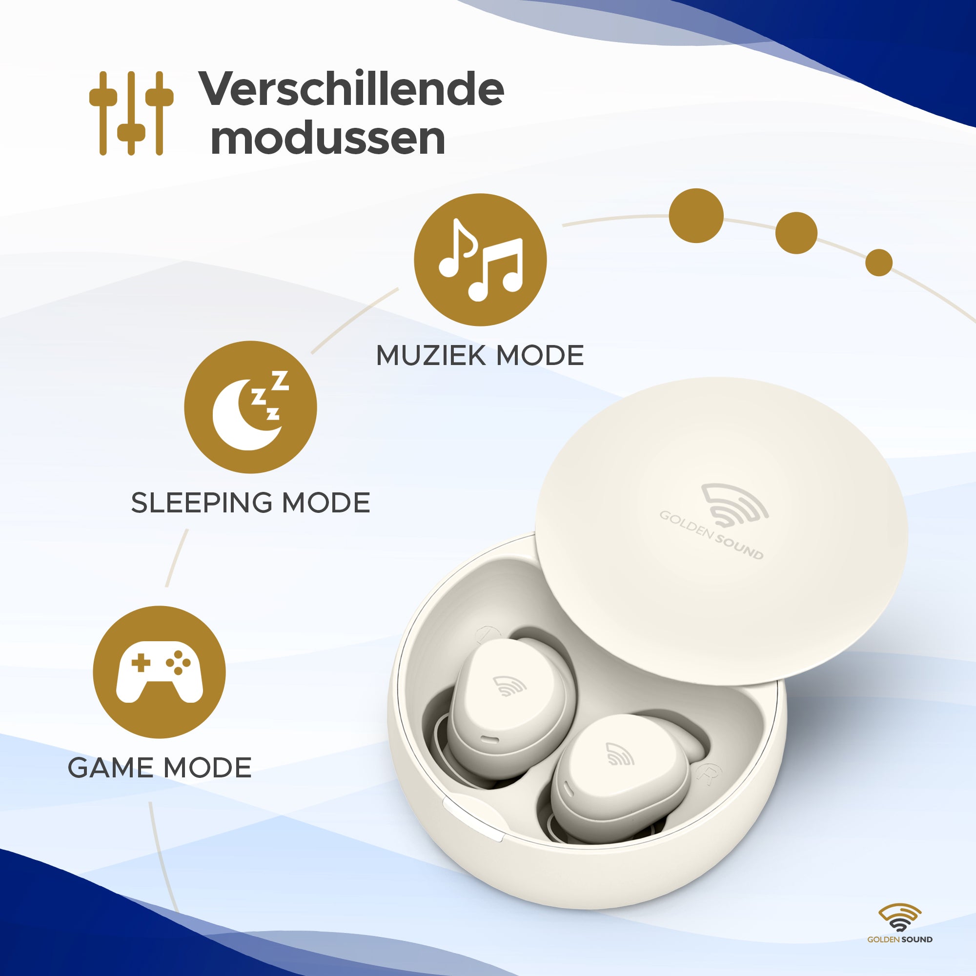 Golden Sound Buds Mini - Kleinste draadloze oordopjes