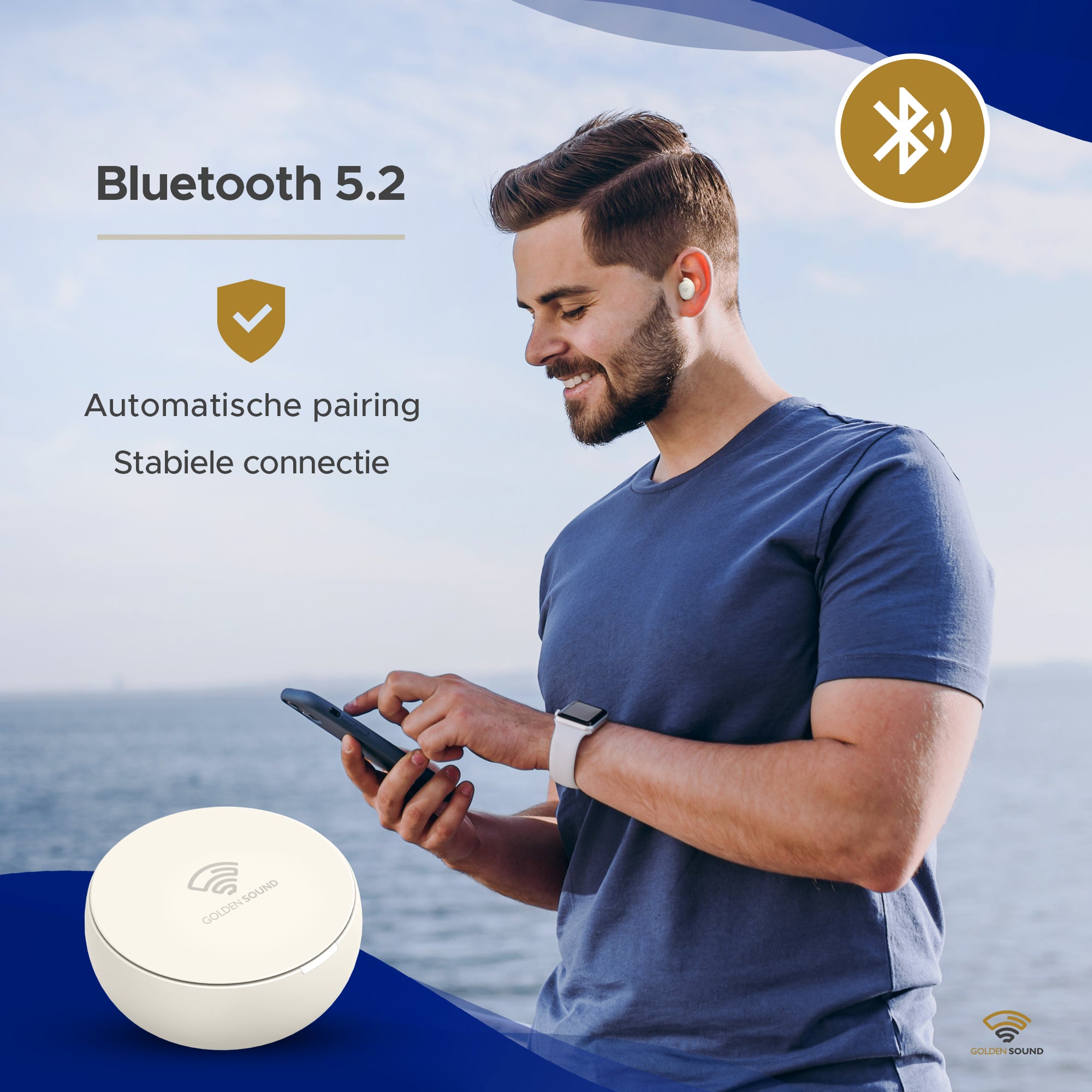 Golden Sound Buds Mini - Kleinste draadloze oordopjes