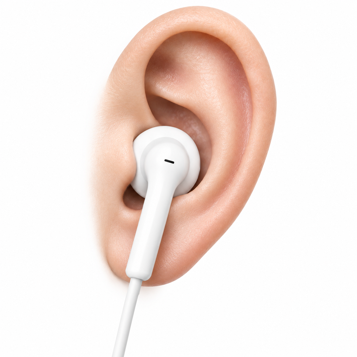 Oortjes met draad en microfoon - 3.5 mm jack aansluiting