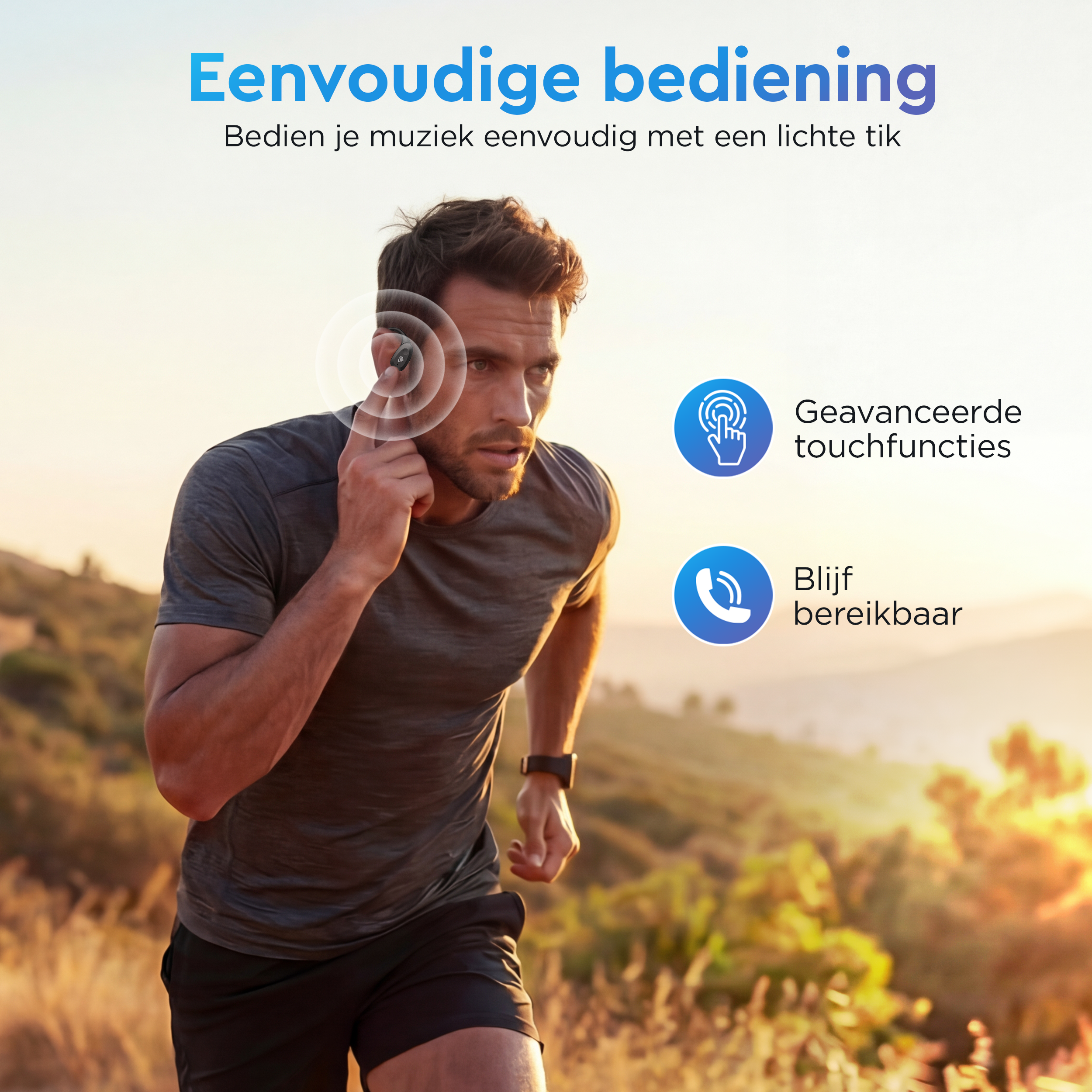 Bone Conduction Open Ear oortjes - Sport oordopjes
