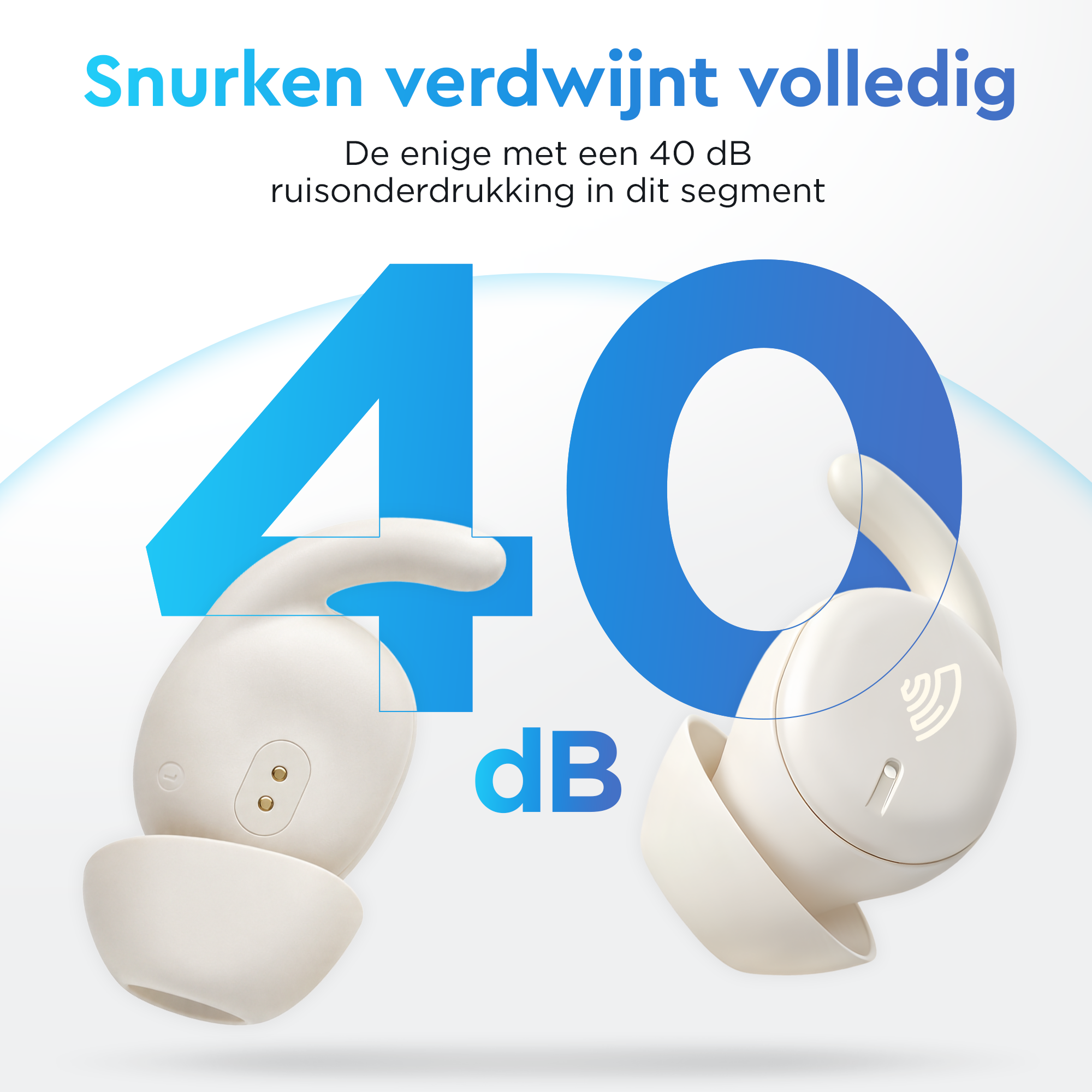 Slaap oordopjes Pro - Geavanceerde Noise Cancelling  -40dB geluidsreductie
