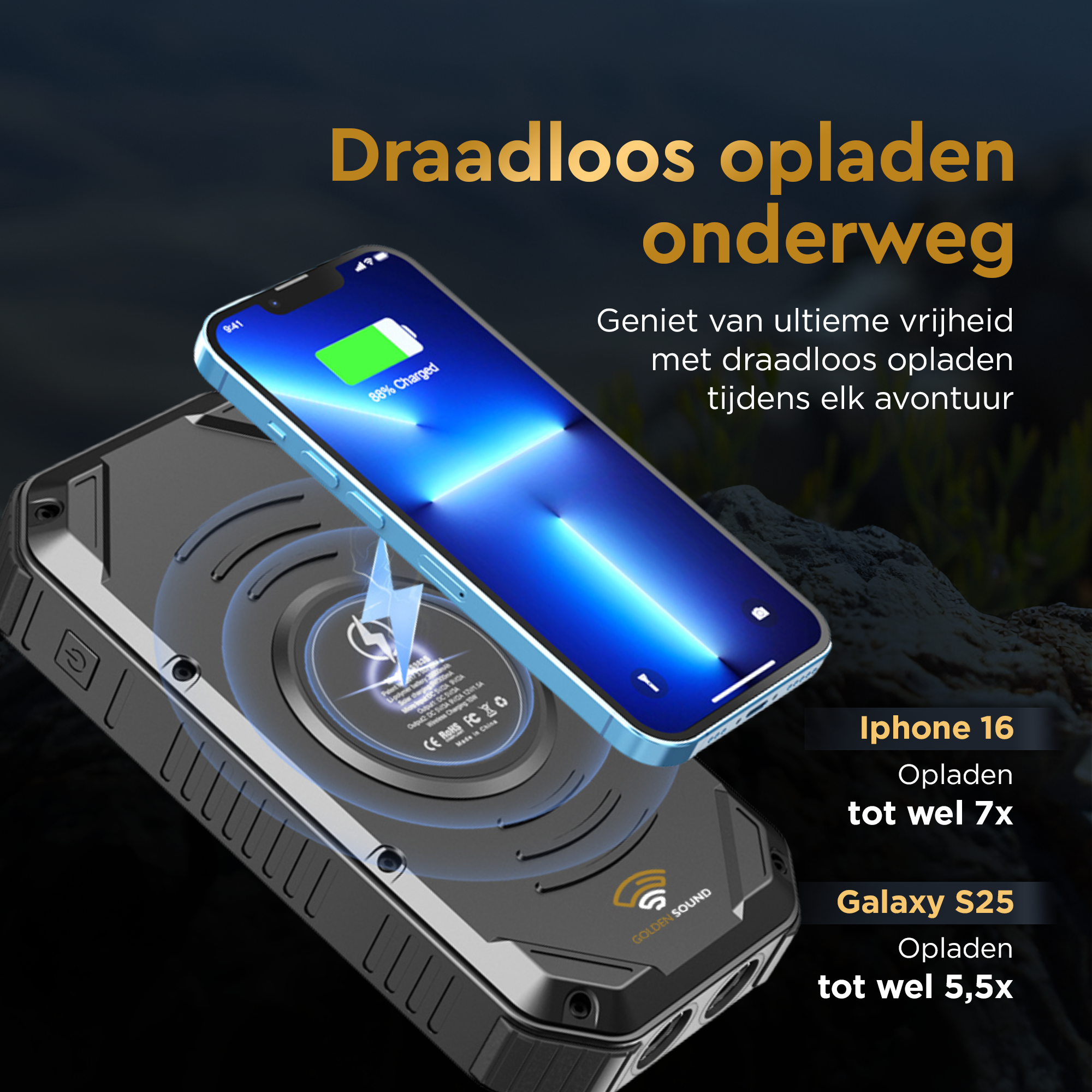 Solar Powerbank 30.000 mAh